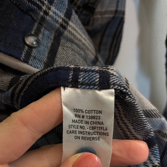 Cody James Blue Plaid Shirt - Picture 4 of 4